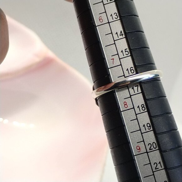 Green Emerald Valley Turquoise Sterling Silver Ring Size 7.5 Diamond Shaped - Picture 3 of 5